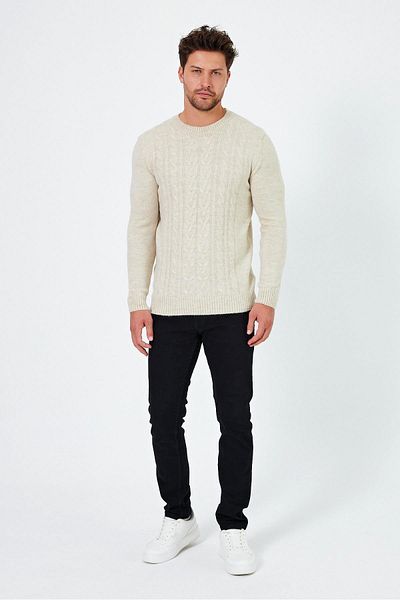 ALEXANDERGARDI Regular Fit Hair Braid Patterned Sweater - E24-Eze-16