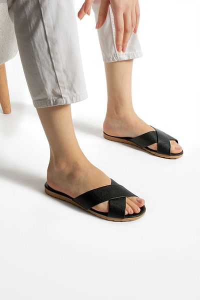Moda Devrin Μαύρος Σταυρός Γυναικείες Παντόφλες Παντόφλες εξωτερικού χώρου και σπιτιού
