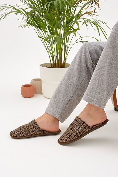 Moda Devrin Brown M Home Παντόφλες Χειμερινές Παντόφλες Guest Slippers