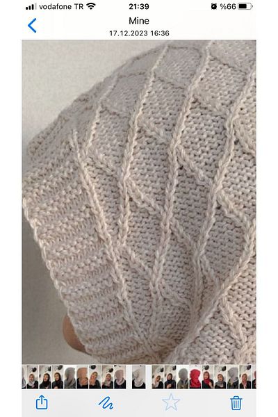 SpecialScarf Hijab Fashion Knitwear BALAKLAVA BEANIE SHALK HEAD ECRU COLOR