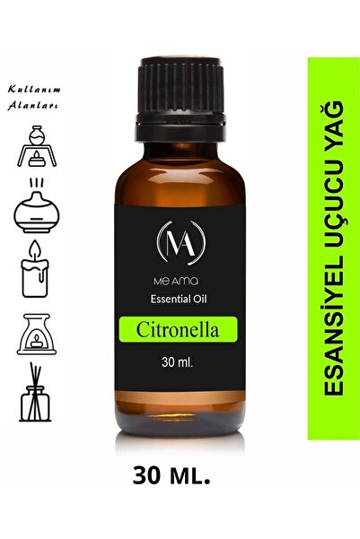 Me Ama Citronella Sinek Kovucu 30 Cc. Buhurdanlık Kokusu Esansiyel Uçucu Yağ