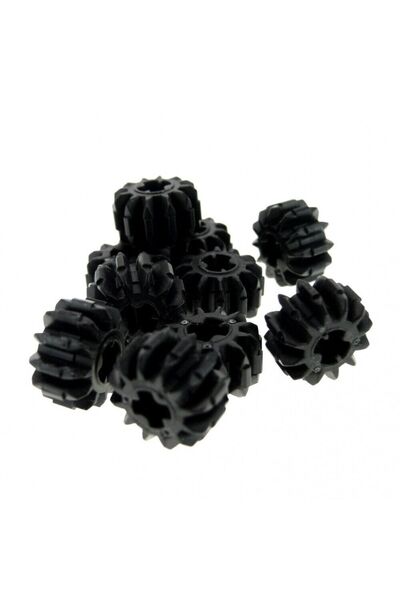LEGO Technic Custom Aksesuar Gear 12 Tooth 12lik Kavramalı Dişli Siyah 2 Adet...