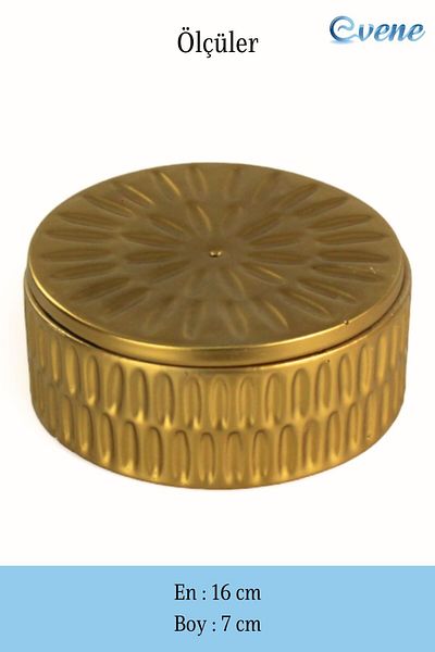 Evene Gold Colored Lid Sugar Bowl Dragee - Model 21