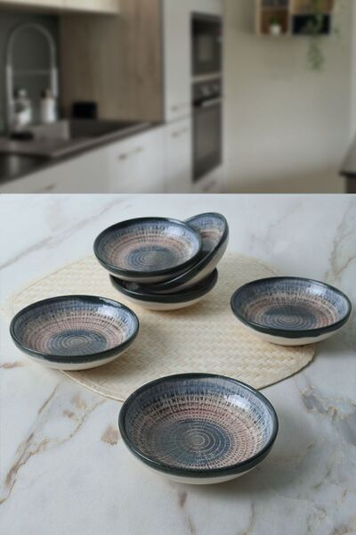 Keramika Δαχτυλίδι μπολ σάλτσας Hydra 13 cm 6 τεμαχίων - Μπολ Σνακ 21279