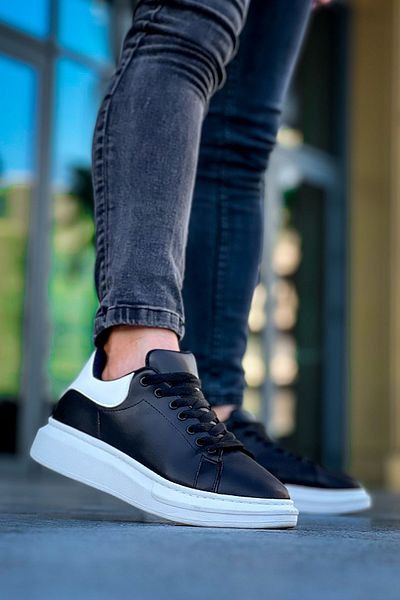 Luis Toronto LT101 Ανδρικό Sneaker - Μαύρο, Λευκή Σόλα