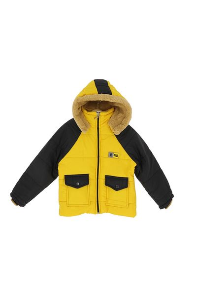 ALDEY KİDS Men's Hooded Coat - Aldey360-09-24, Bold Font, Age 2/5