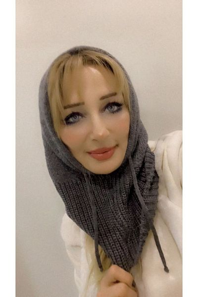 SpecialScarf Hijab Fashion Corded Knitwear Balaklava Beanie Shawl Headboard Anthracite Color