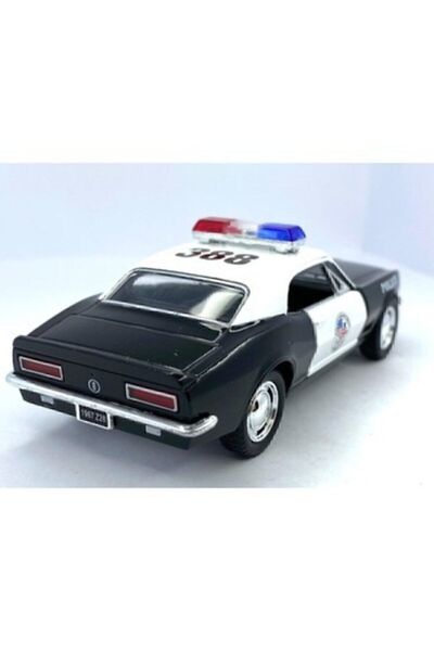 Diecast Chevrolet Camaro Z-28 Metal Polis Arabası 5 Inç Çek-bırak