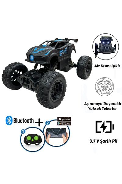 Hepsilazım Uzaktan Kumandalı Bluetooth Telefon Kontrollü Jeep Araba Drift Şar...