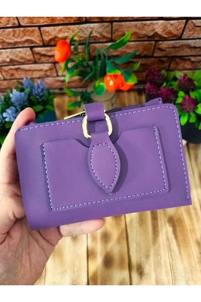 Ozka Leather Collection Purple Small Size Women's Wallet