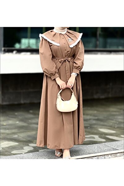 Esre Store 4487 - Rochie Camel Hijab Guler