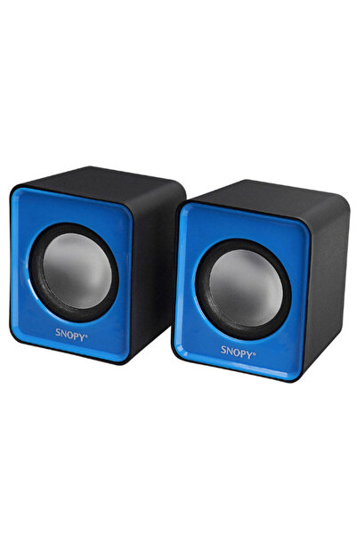 OWWOTECH A Bass 2.0 Mavi Usb Speaker Ses Seviyesi Kontrollü Mini Hoparlör