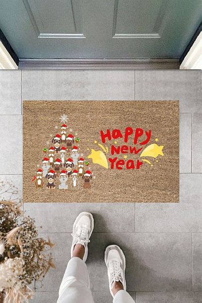 Dormot Home Modern Print - Happy New Year 5 - Welcome Doormat
