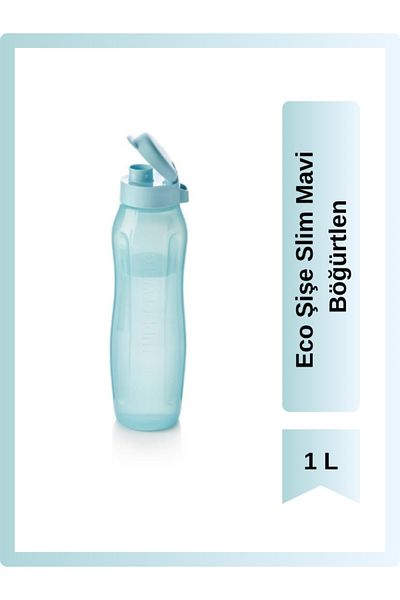 Tupperware 1 Liter Blue Eco Bottle Blackberry