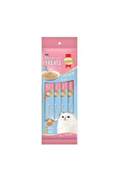 SMART HEART Tavuklu Krema Kedi Ödülü 4x15 Gr