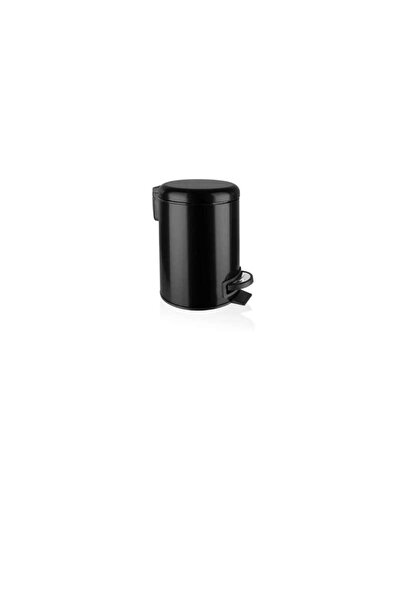Bahat Metal Black Color Pedal Office Kitchen Trash Can 12 Liters with Inner Bucket