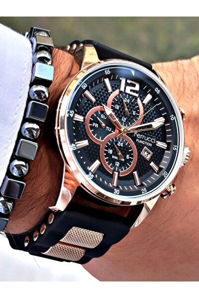 Ferrucci Function Fcf.11550Fs.06 Silicone Cord Men's Wristwatch
