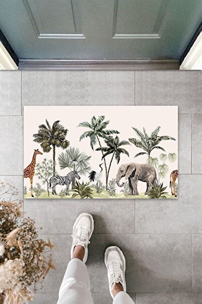 Dormot Home Ștergător de uși multifuncțional cu imprimare digitală cu pulbere...