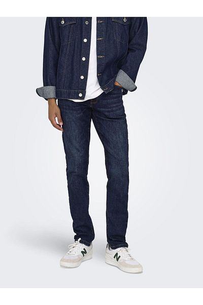 Only & Sons Jeans Loom Slim D. Μπλε μακριές κάλτσες