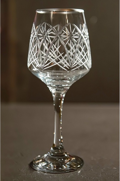 sudeka 61 Parça 12 Kişilik Dantel El Dekor Kristal Kesme Gümüş Cam Su Takımı