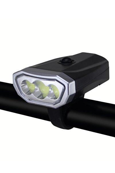 usin Pilli 3 COB Ledli 500 Lumen Bisiklet Scooter Feneri -Bisiklet Aydınlatma Farı