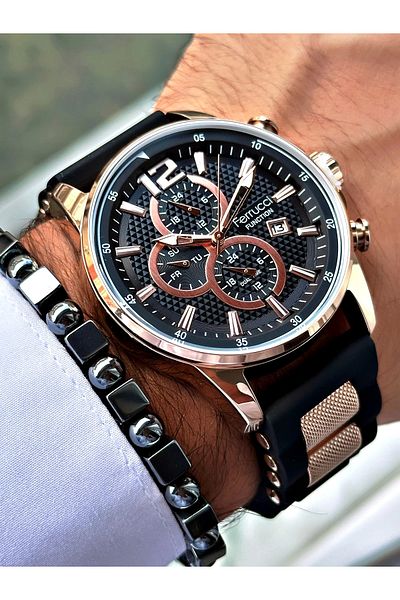 Ferrucci Function Fcf.11550Fs.06 Silicone Cord Men's Wristwatch