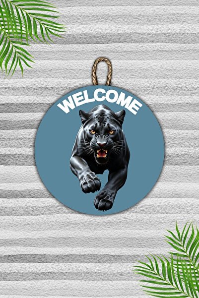 Dormot Home Модерна синя основа и черна стена за украса на врата - Украса за ...