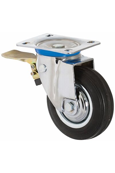 GÜR TEKER 150*45 Çöp Konteynır Tekeri Lastik Frenli