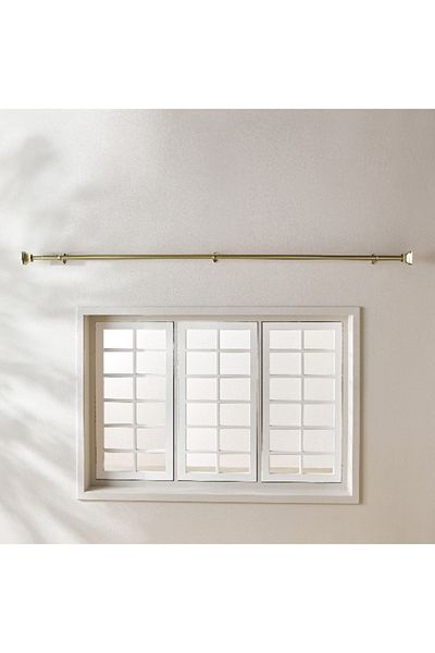 Home Box قضيب ستارة مربع 25 مم ونهاية - 157-457 سم