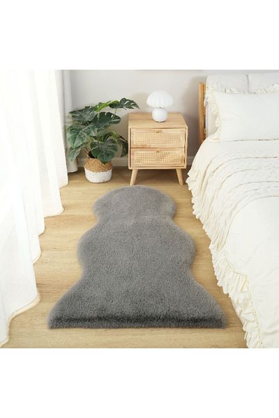 Home Box Faux Rabbit Fur Rug - 75x125 cm