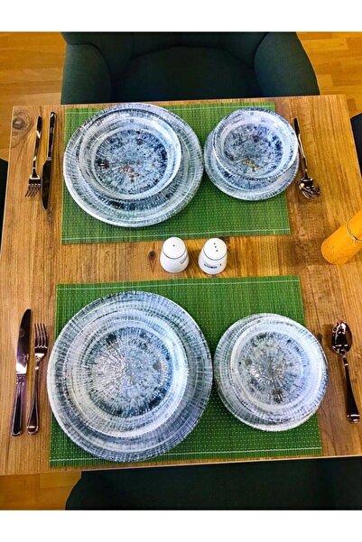 Bonna Porselen 2 Kişilik Odette Serisi 8 Parça Yemek Takımı