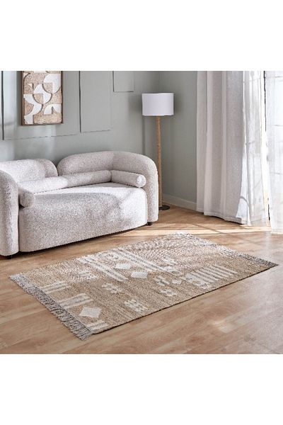 Home Box سجادة فسيفساء مجردة من الجوت - 120x170 سم