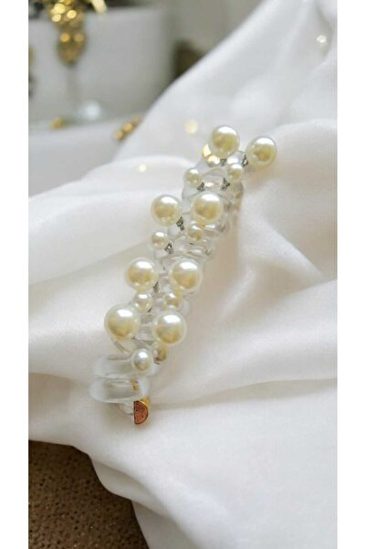 Nas Aksesuar Arc spiralat cu perle - Agrafă de păr pentru femei și adolescenți