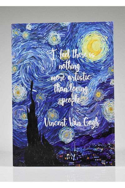 4nio Van Gogh Stripes A4 Notebook