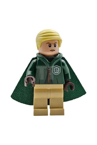 LEGO HARRY POTTER - Draco Malfoy Uniform Mini Figure with Hoodie and Cloak