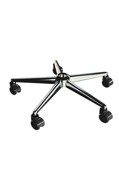 Metallica Concept Star Foot Conical Chrome Wheel Swivel Chair Leg Gamer Chair Leg