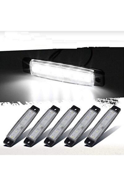 Genel Markalar Dorse Parmak Lamba 12 -24 Volt 6 Ledli (beyaz Renk) 10 Adet Parmak Led Dorse Kamyon