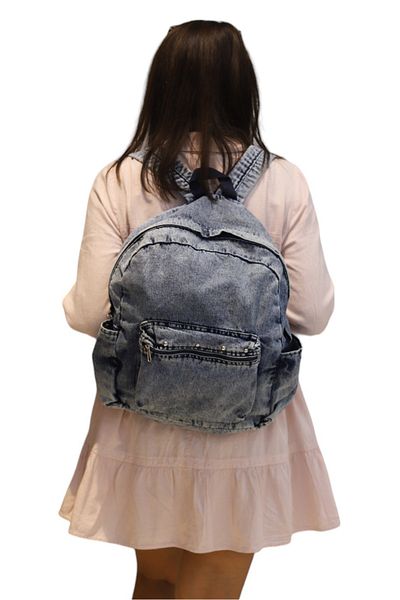 Reseen Washed Blue Jeans / Denim Backpack