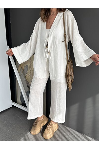 My Blog Ekrü gyöngyös kimonó ágynemű szett