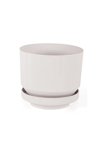 SERİNOVA Serinova Lüks Çizgili Desenli Saksı 1,7 Lt