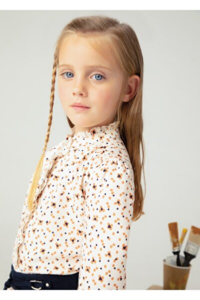 MAYORAL Μπλούζα πουκάμισο με βολάν για κορίτσια με σχέδια