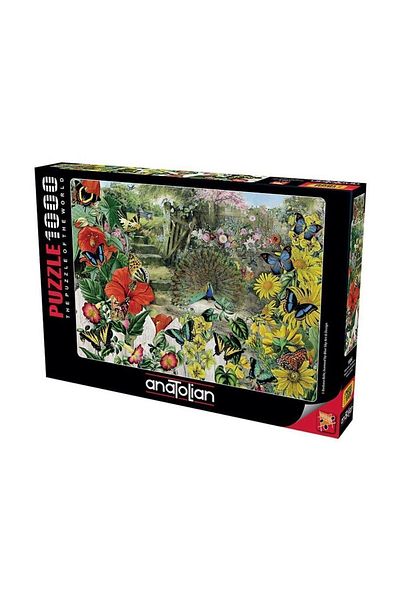 Anatolian Puzzle Anatolian 1000 Piece Peacock Puzzle in the Garden - Barbara Behr