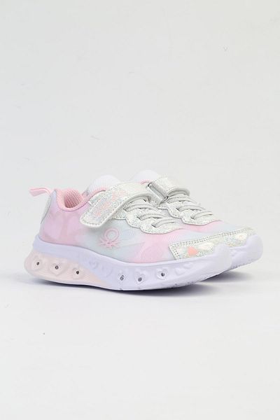 Benetton ® Imported Gray Powder - Children's Lighted Sports Shoes BNI-10127