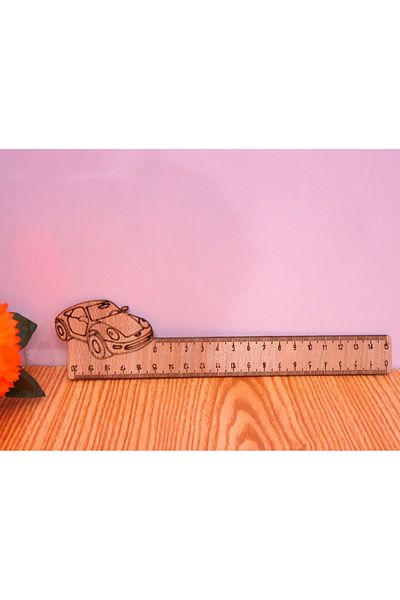 Rapithwin 20 cm Children's Ruler with Car Figure