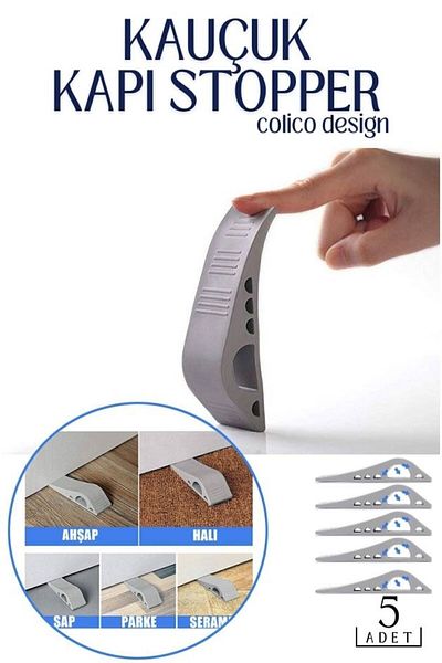 Transformacion Colico Design Rubber Door Stopper - 5 Pieces718574