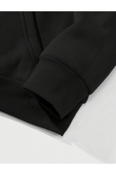 AFROGİYİM Unisex mikina s kapucí Keep Happy X Printed Oversize