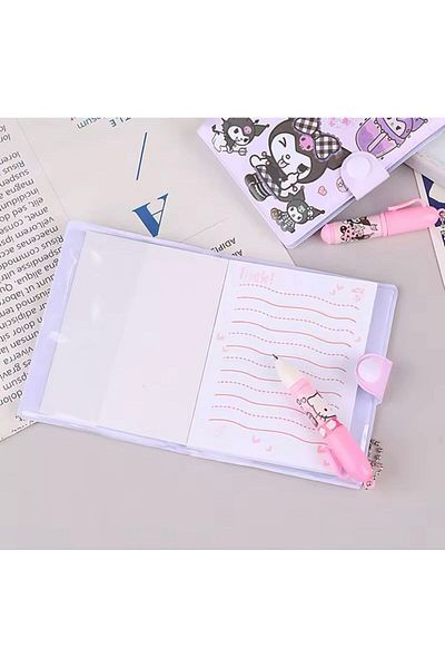 BLA GROUP Kuromi My Melody Cinamorol Pompompurin - Cute Mini Notebook Pen Set