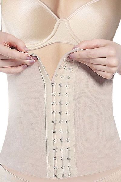Momslab 886 Women's - Agraphed Waist and Belly Slimming Corset - Skin Color