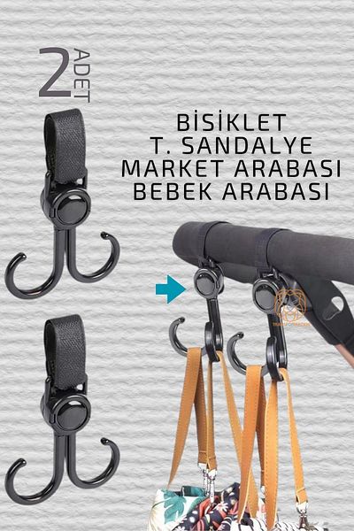 Transformacion 2 Pcs Baby Stroller Hanger - Market Bike T. Chair Hanger 720804