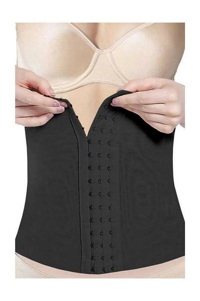 Momslab Adjustable Waist Corset - Black Color, Agraphed